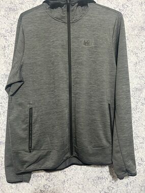 REI Co-op Black and Light Gray Performance Hoodie